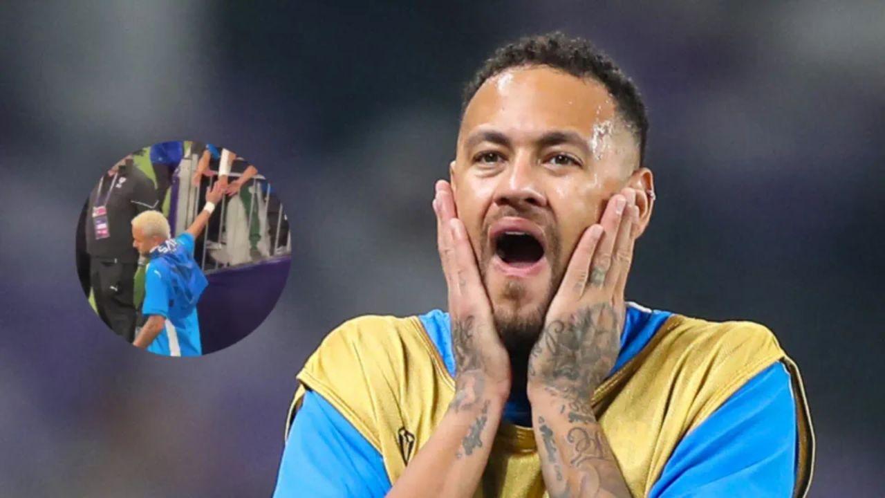 Imagen Principal de Nota: Video: Neymar sufre robo de un fanático en su regreso a las canchas