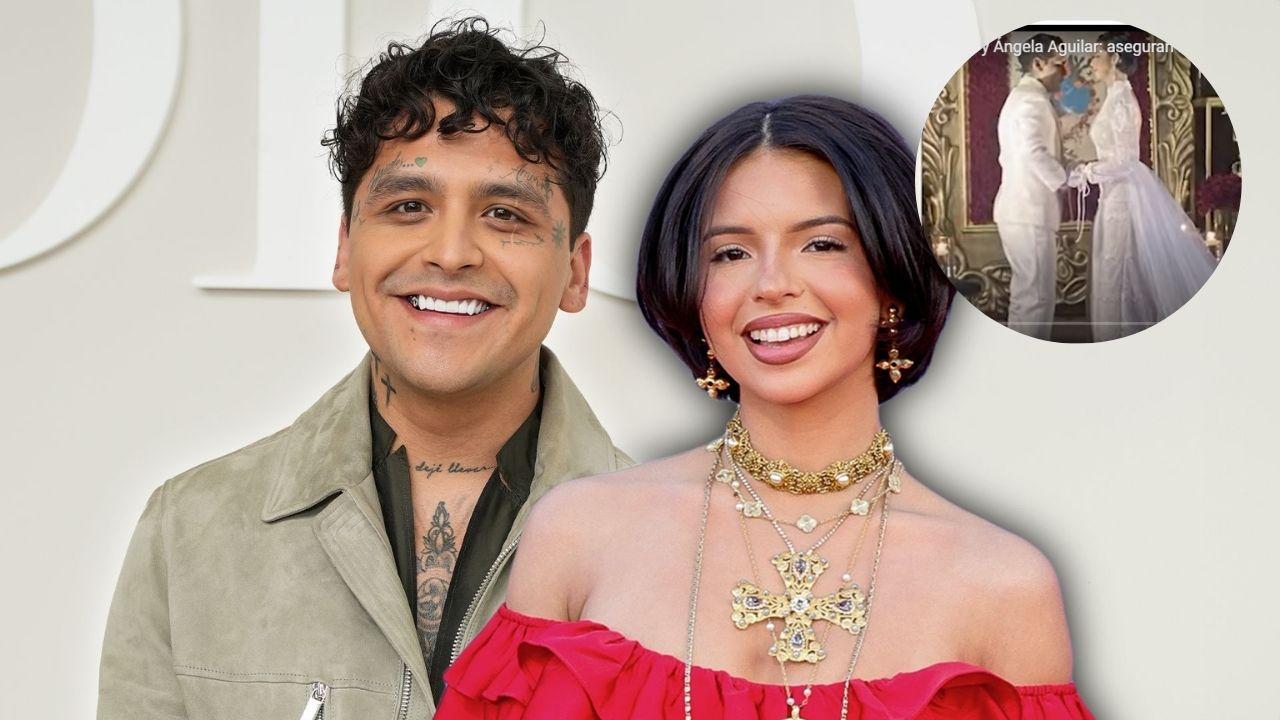 Imagen Principal de Nota: Christian Nodal y Ángela Aguilar: sale video que revela posibles irregularidades en el acta de matrimonio