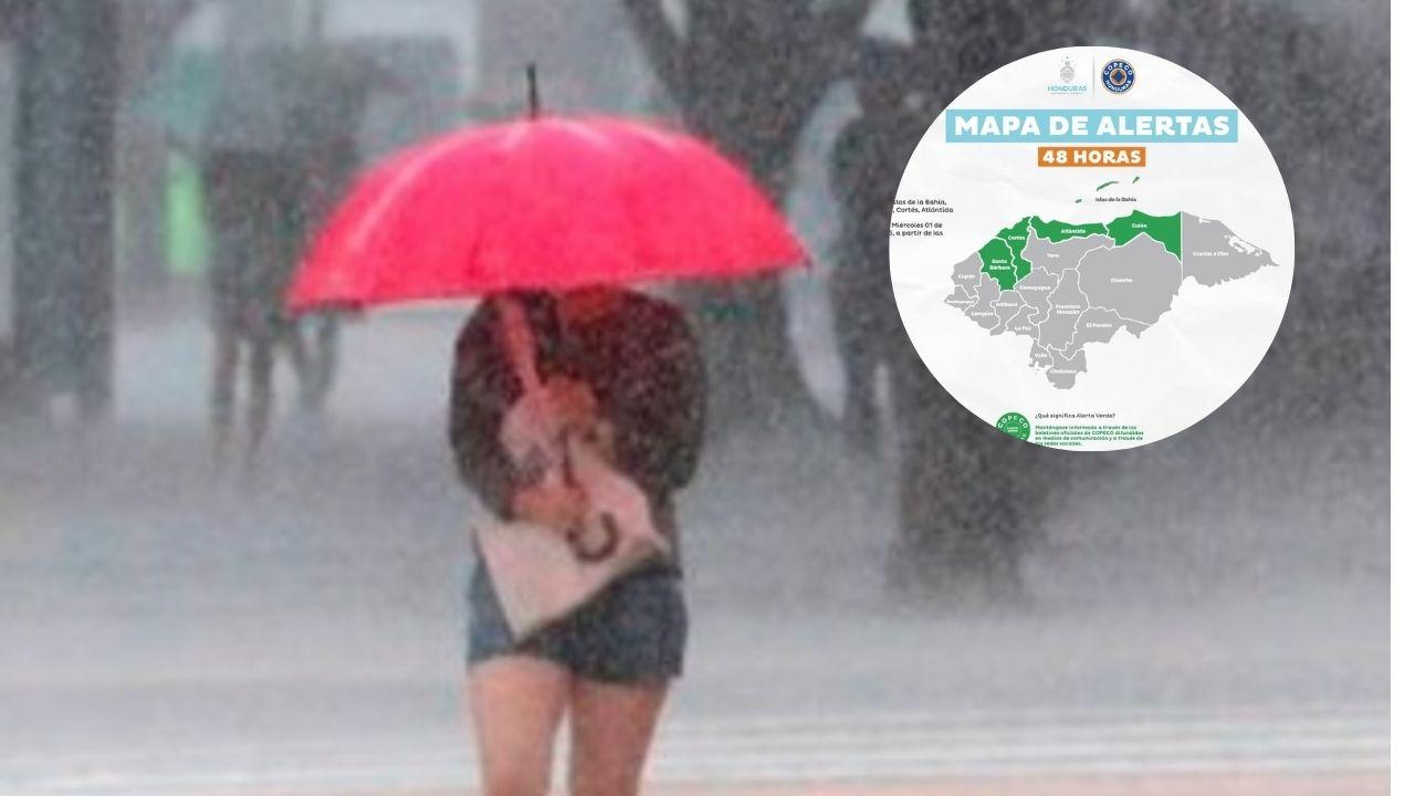 Imagen de Lluvias y temperaturas frescas prevalecerán este martes en Honduras