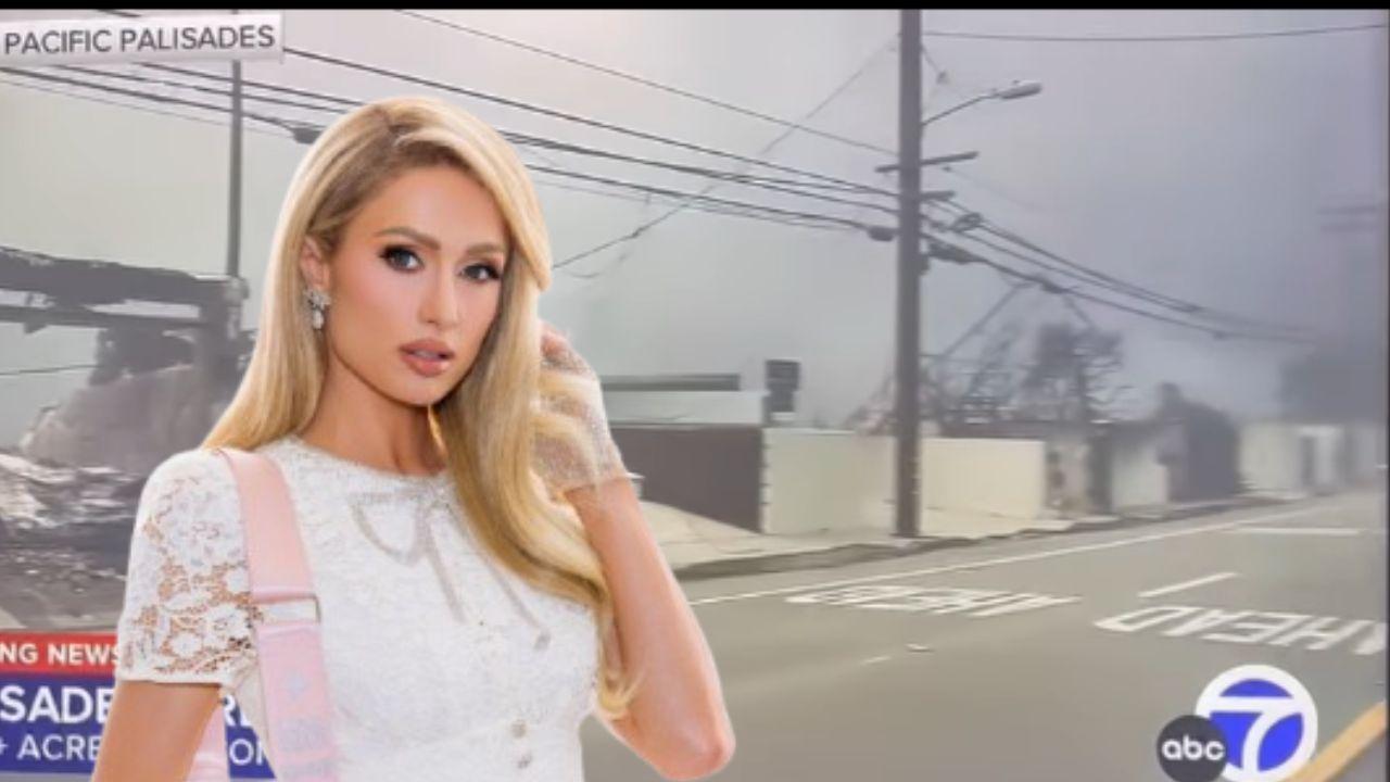 Imagen de Paris Hilton devastada: su casa en Malibú sucumbe al incendio de Palisades