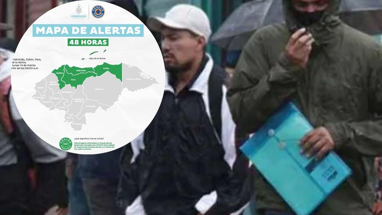 Imagen Principal de Nota: Copeco declara alerta verde en cinco departamentos de Honduras por frente frío