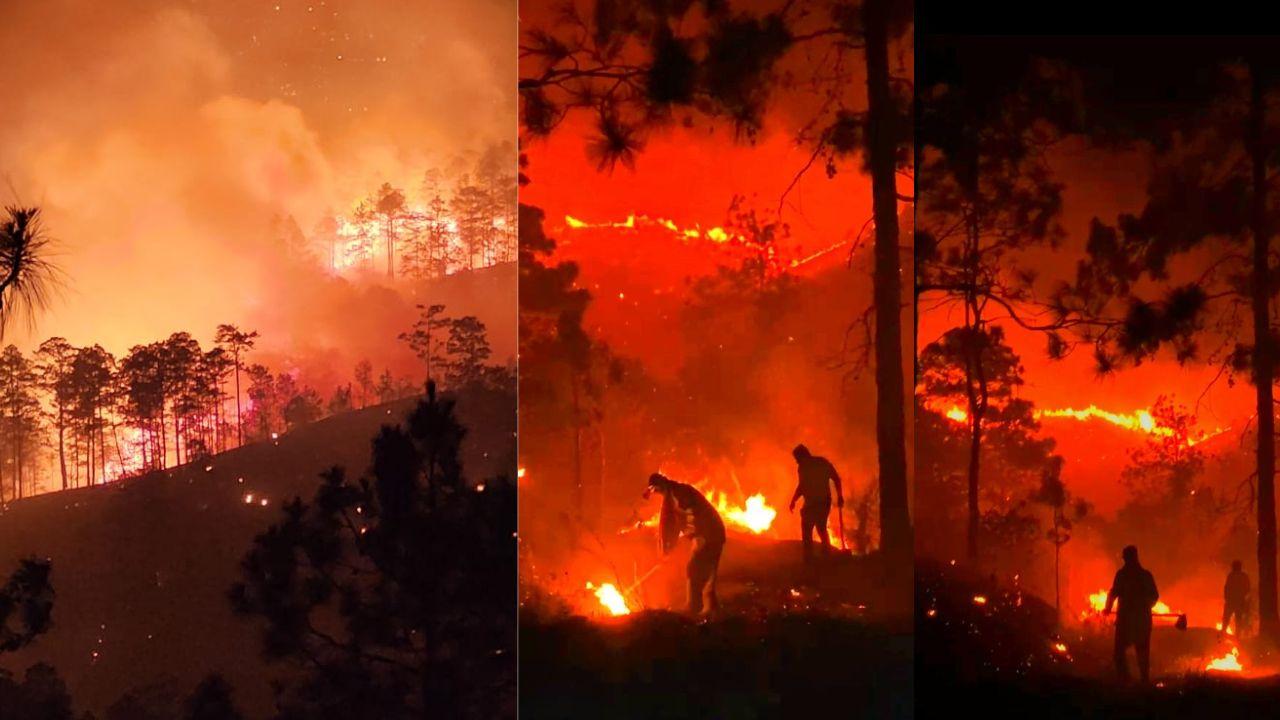 Imagen de El voraz incendio que arrasa bosques en Villa Vieja y alerta a la población