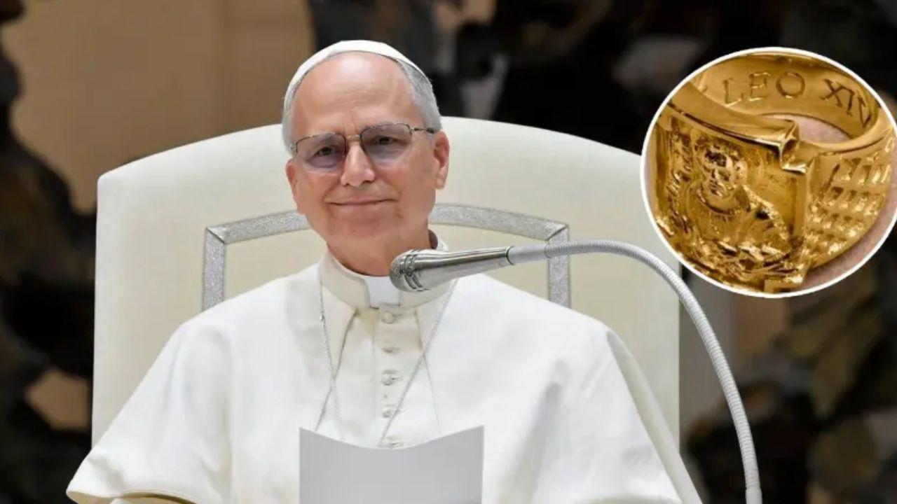 Imagen de Vaticano revela imágenes del Anillo del Pescador que llevará el papa León XIV