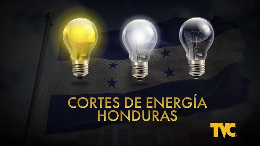 Masivos cortes de energía eléctrica programados para este jueves 8 de mayo en Honduras