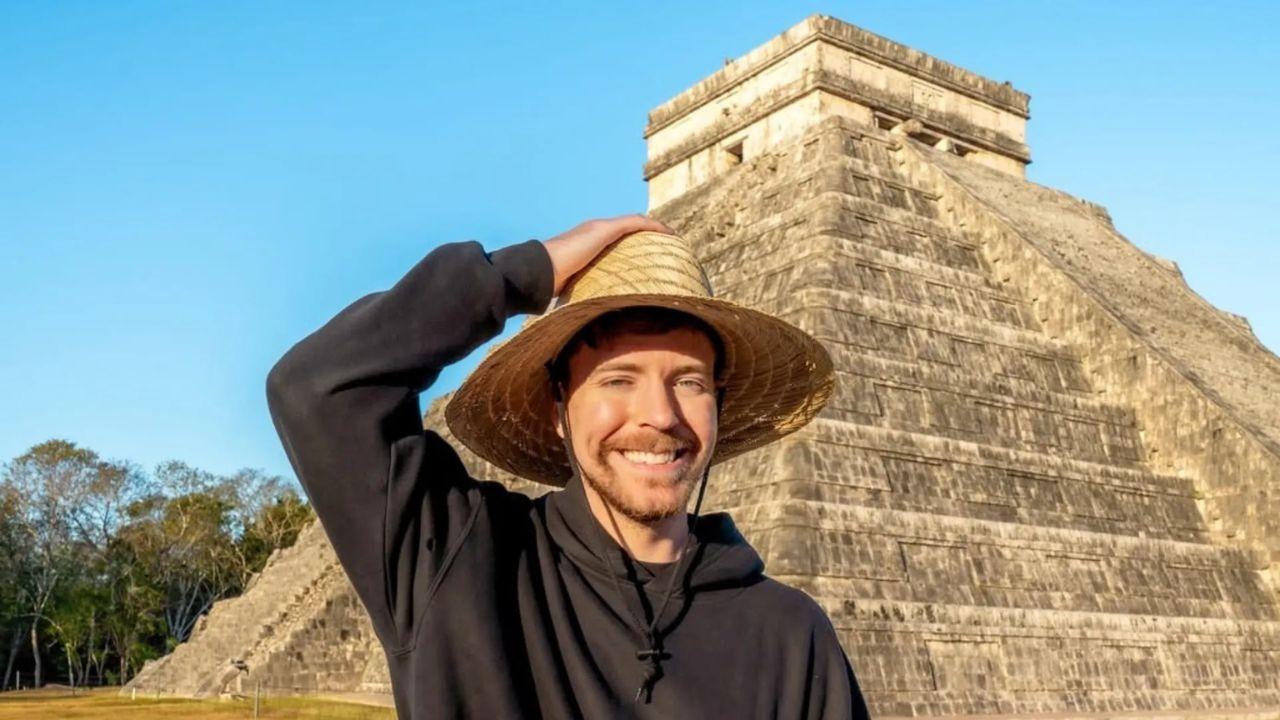 Imagen de Mr Beast causa polémica en México por grabar en zonas arqueológicas restringidas