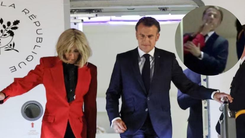 ‘Estábamos bromeando’: Presidente de Francia aclara supuesto altercado con su esposa