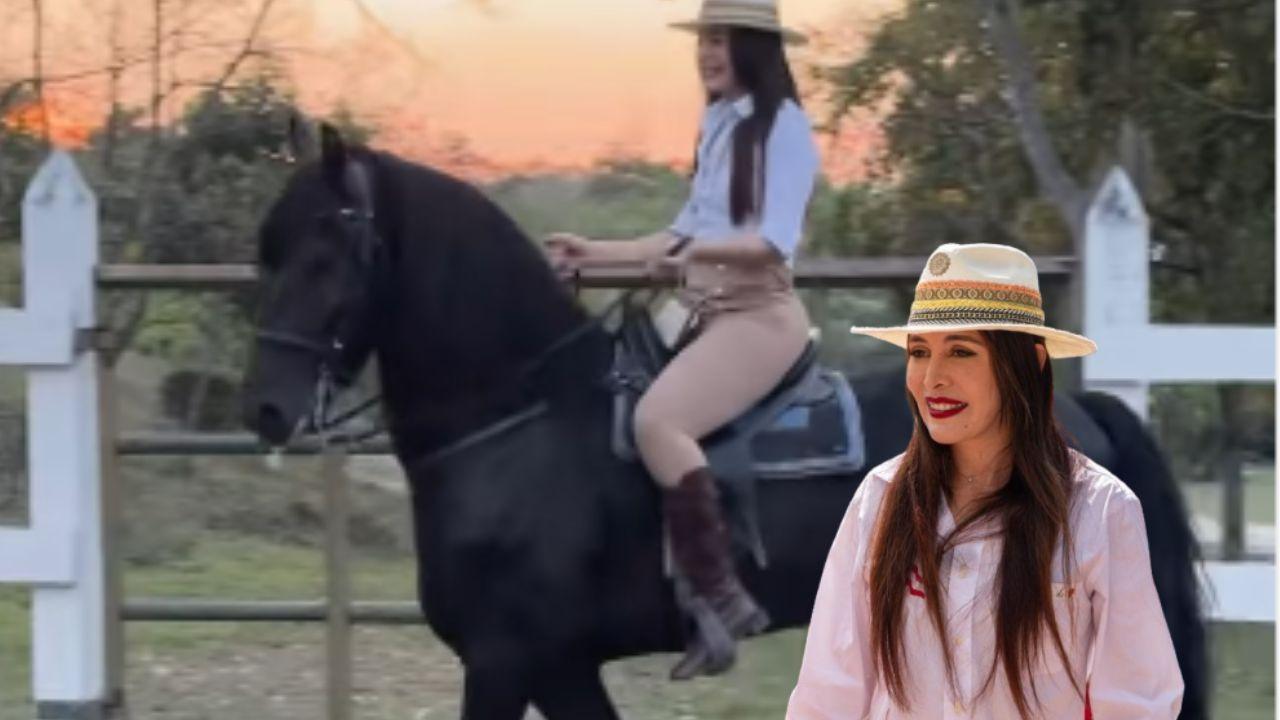 Imagen de Iroshka Elvir sorprende en redes sociales al mostrar sus clases de equitación