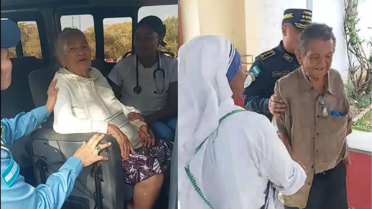 Imagen de Policía traslada a un asilo a dos adultos mayores abandonados por sus familias