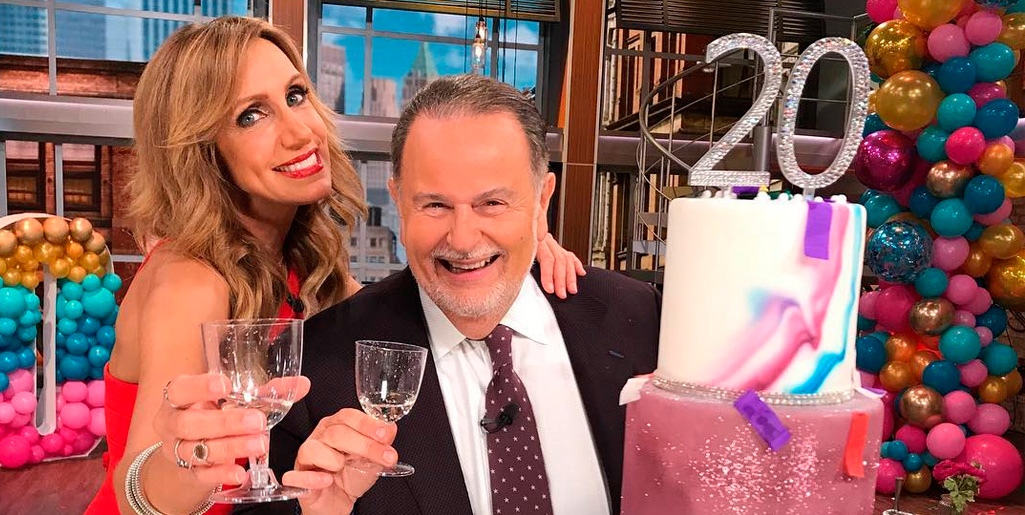 El Gordo y La Flaca en su celebración de 20 años del programa. Foto de Univisión