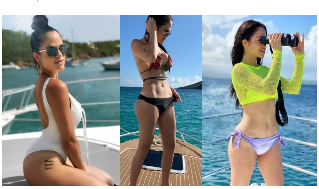 Imagen de Natti Natasha deja sin aliento a sus seguidores al posar en sexy bikini rojo a bordo de un yate