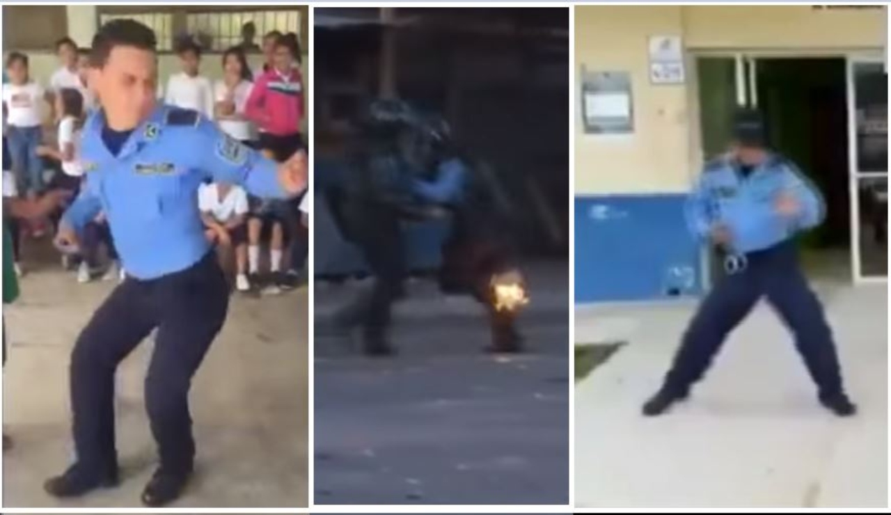 Imagen Principal de Nota: Los 7 vídeos virales que involucran a agentes de la Policía Nacional de Honduras
