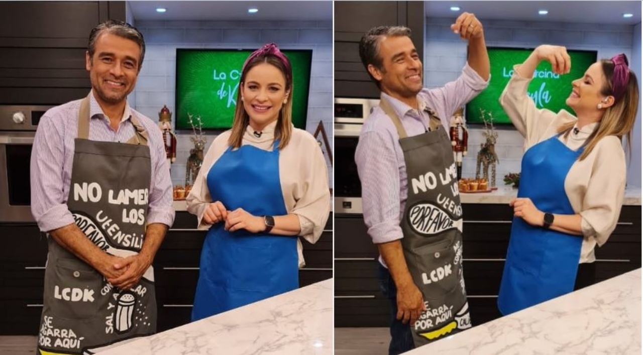 Imagen Principal de Nota: Juan Carlos Pineda  deja el balón y hace su debut como cocinero en La Cocina de Keyla, mira lo que preparó