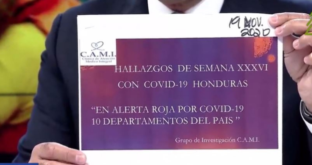 Imagen Principal de Nota: En alerta roja 10 departamentos de Honduras por casos de covid, según médico internista