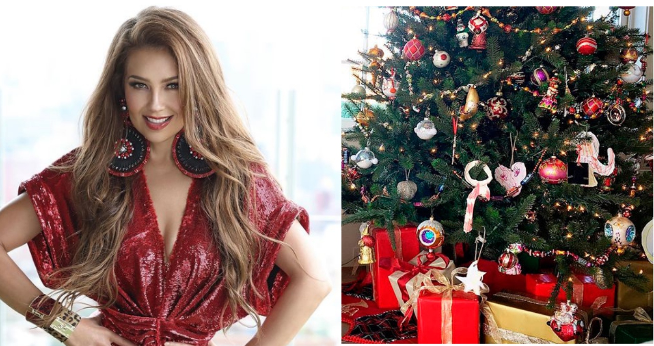 Imagen de Thalía sorprendió a sus seguidores al mostrar su lujoso árbol de Navidad