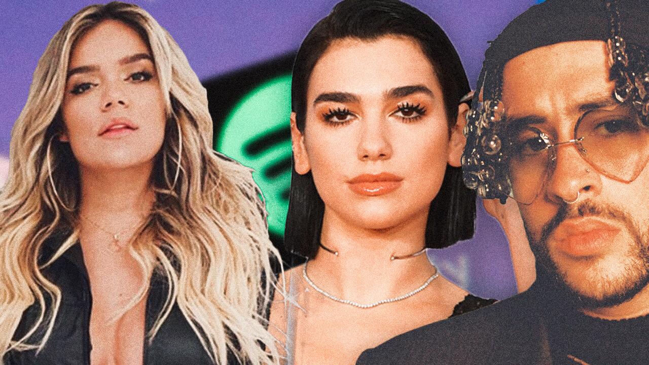 Imagen Principal de Nota: Karol G, Bad Bunny, Dua Lipa, J Balvin, Daddy Yankee entre los  20 cantantes más escuchas este 2020 en Spotify