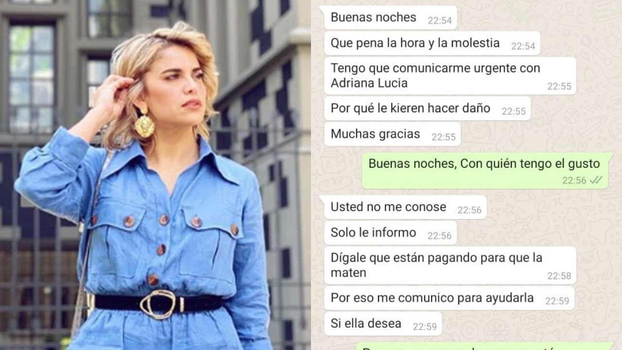 Imagen Principal de Nota: Cantante colombiana muestra chat para denunciar que ‘están pagando para que la maten’