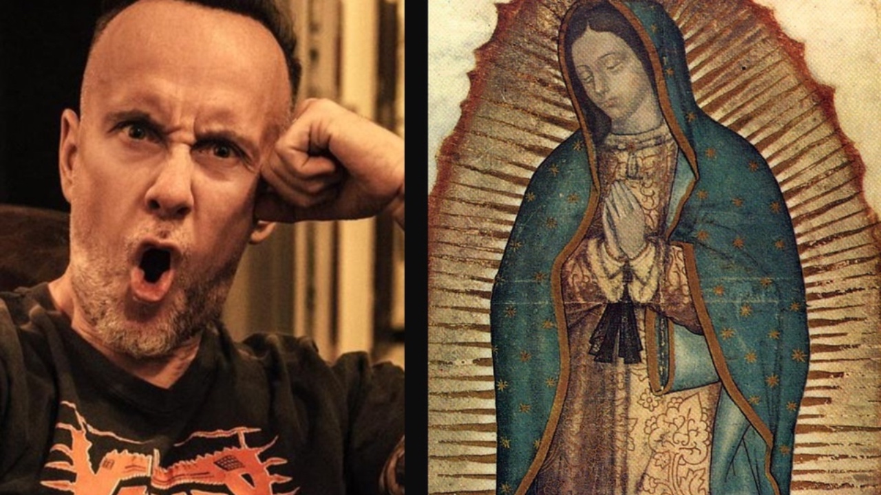 Imagen Principal de Nota: Vocalista de grupo metal fue multado por pisar la imagen de la Virgen María