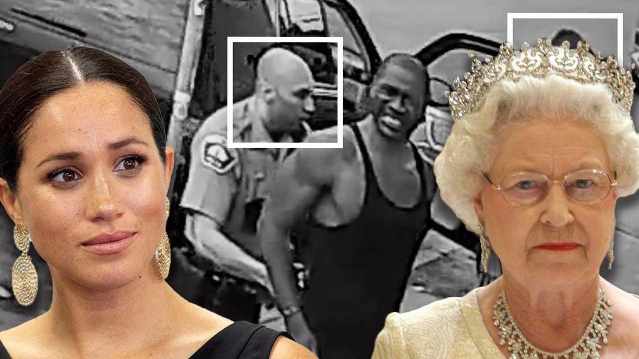 Imagen Principal de Nota: Caricatura de Meghan y la Reina Isabel II conmociona al mundo por su relación con la muerte de George Floyd