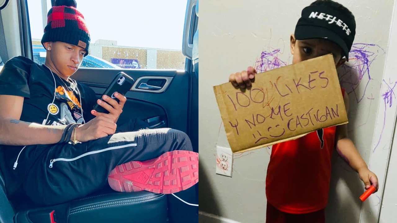 Imagen Principal de Nota: Rude Boy causó polémica tras pedir 'likes' para que su pareja no castigara a su hijo por rayar las paredes