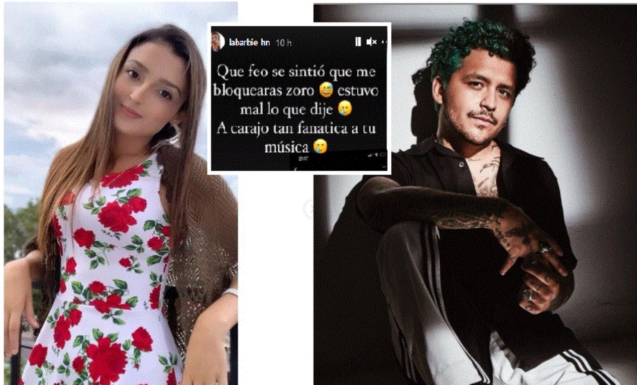 Imagen Principal de Nota: La Barbie policía hondureña reveló que Christian Nodal la bloqueó en Instagram por esta razón