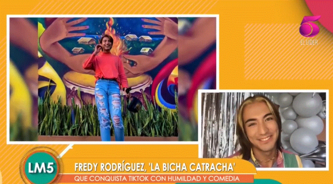 Imagen Principal de Nota: Fredy Rodríguez contó en Las Mañanas del 5 el origen de 'La bicha catracha' y cómo llegó al millón de seguidores en TikTok