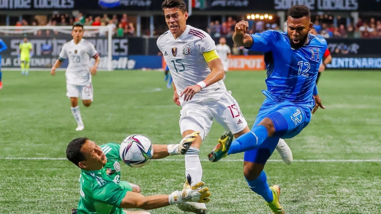 Imagen Principal de Nota: Honduras empata con México en el partido amistoso de fútbol internacional en Atlanta, Georgia