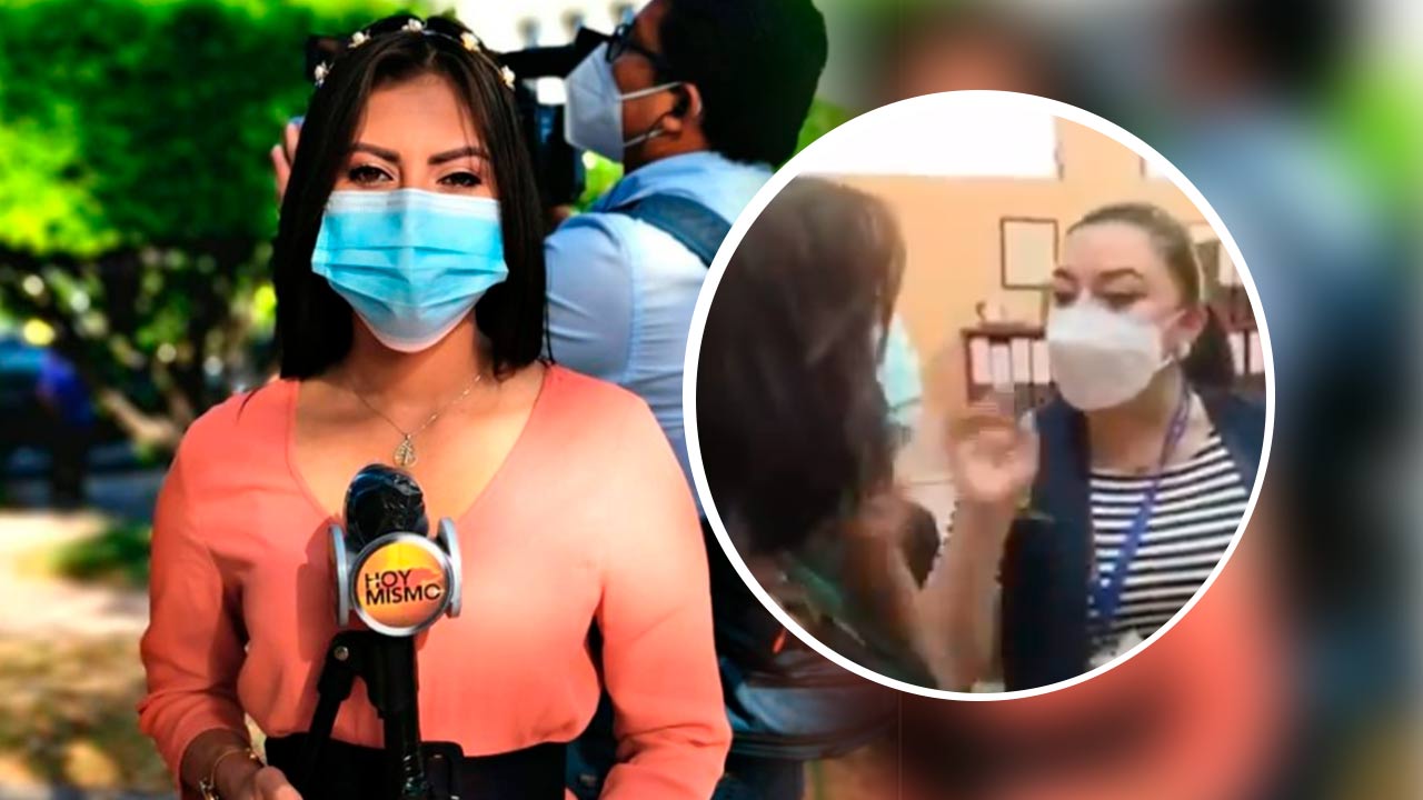 Imagen de Asistente de la ministra de Salud Alba Consuelo Flores agrede a la periodista hondureña Francis Espinal
