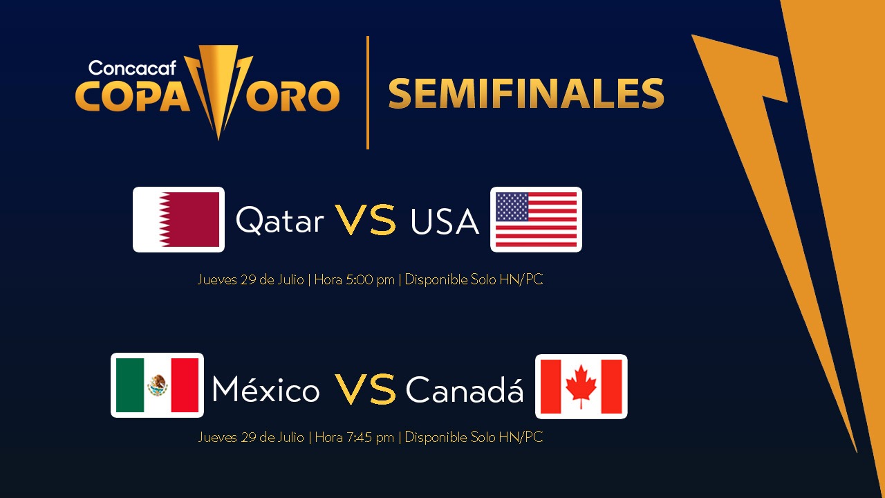 Imagen Principal de Nota: Semifinales de hoy: Qatar vs Estados Unidos y México vs Canadá, conoce aquí la hora y canal de la transmisión en vivo