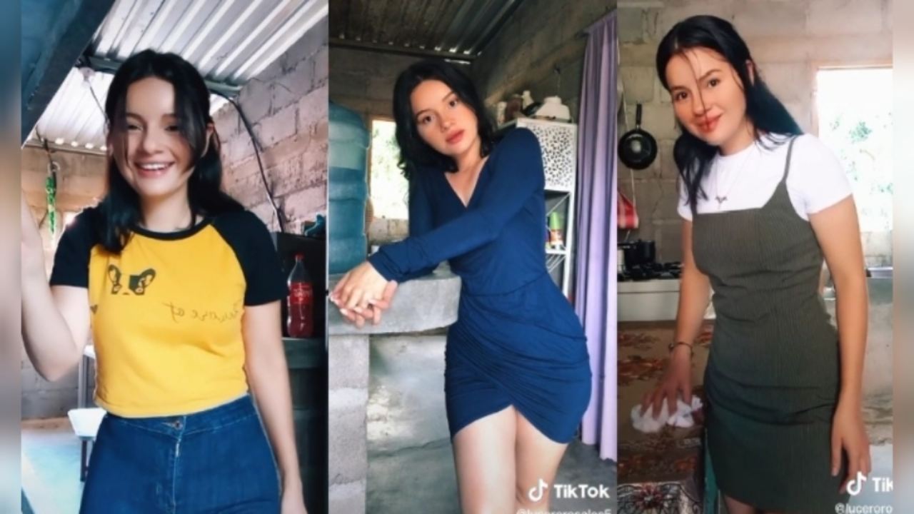 Imagen de Lucero Rosales, la hondureña que conquista TikTok por su belleza en medio de 'la pobreza'