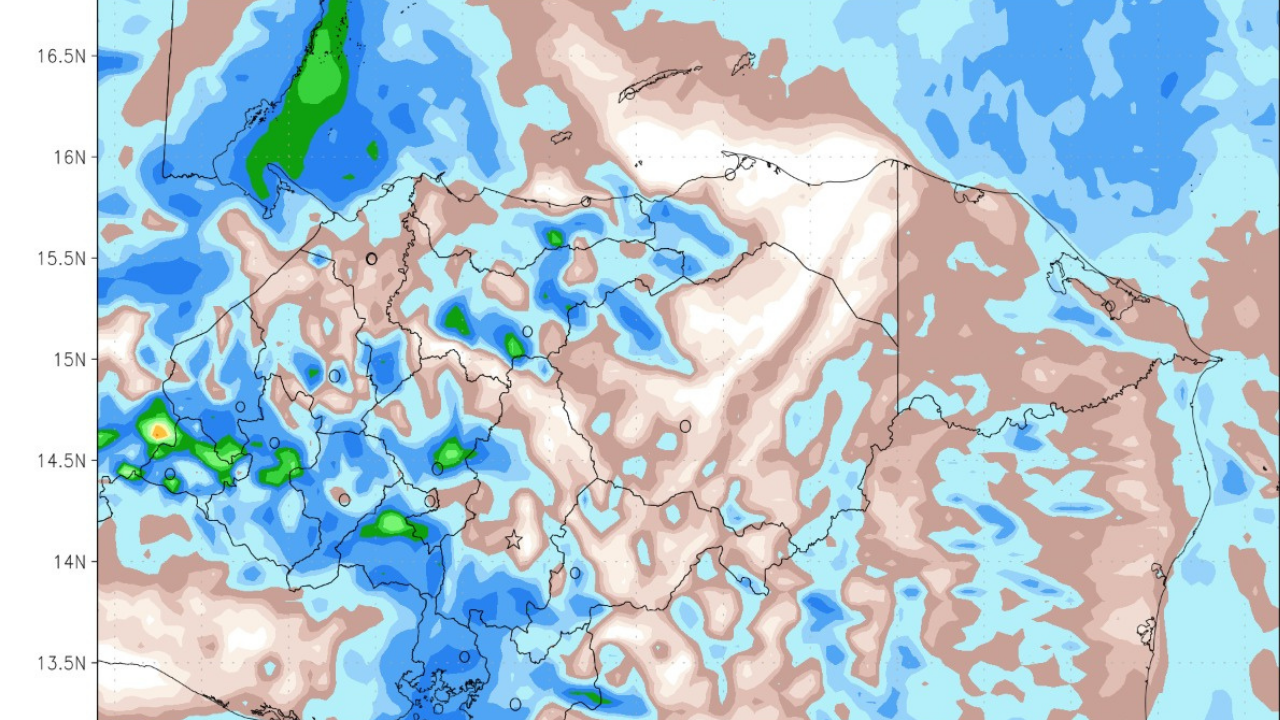 Imagen de Estas zonas de Honduras serán afectadas por lluvias y actividad eléctrica el domingo 22 de agosto