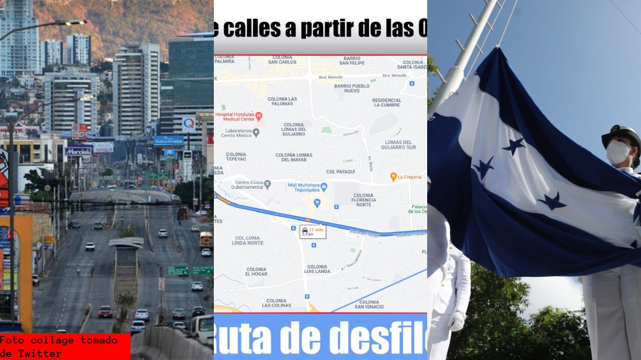 Imagen Principal de Nota: ¿Qué calles estarán cerradas durante las celebraciones del Bicentenario en Tegucigalpa?