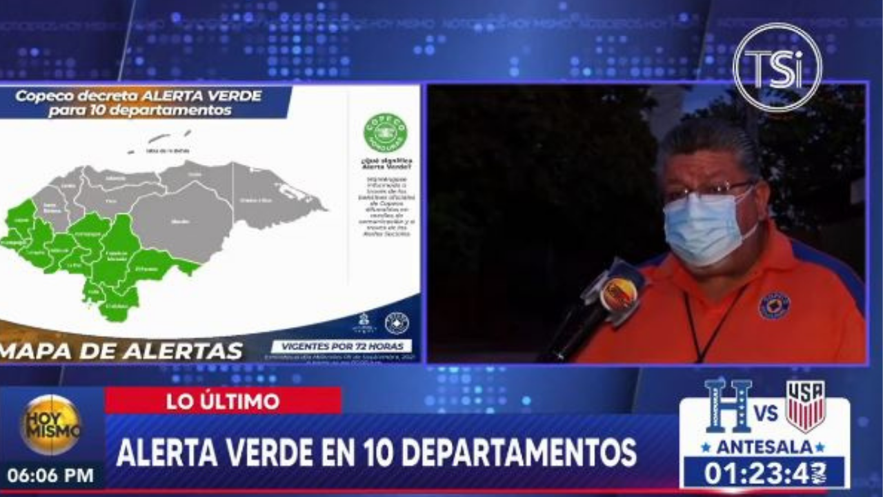 Imagen Principal de Nota: Emiten alerta verde para 10 departamentos de Honduras por 72 horas