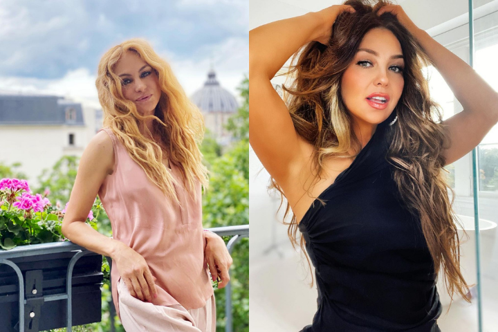 Imagen Principal de Nota: Mira la reacción que tuvo Thalía cuando Paulina Rubio habló de su rivalidad