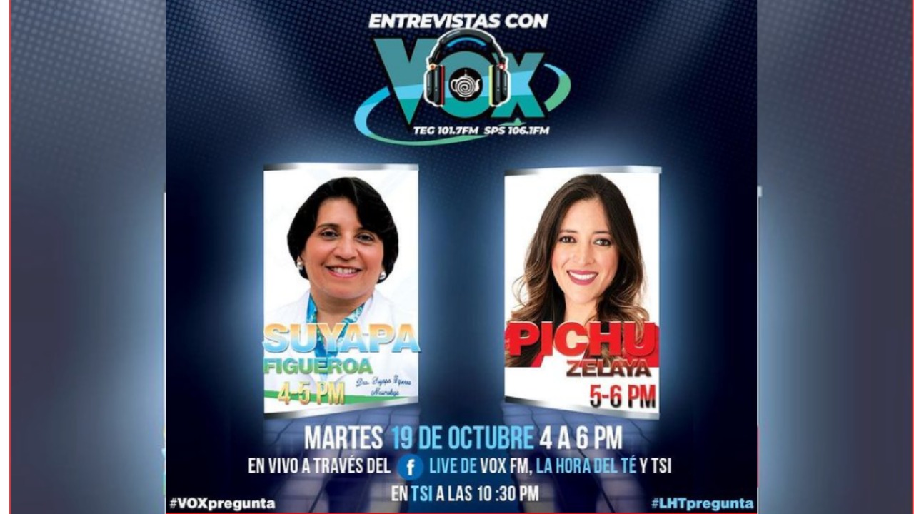 Imagen Principal de Nota: Mira un nuevo Facebook Live de ‘Entrevistas con Vox’ que tendrá a Suyapa Figueroa y la 'Pichu' Zelaya