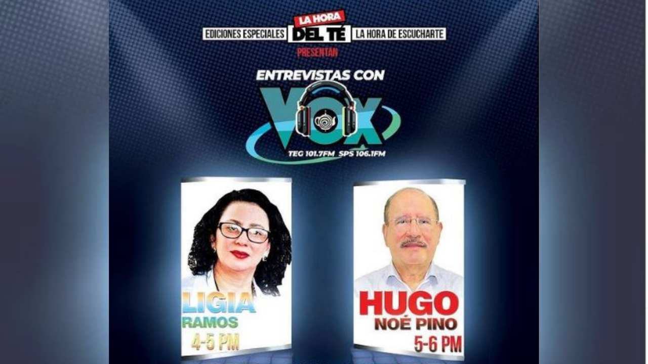 Imagen Principal de Nota: Hoy en el Facebook Live de Entrevistas con Vox: Ligia Ramos y Hugo Noé Pino