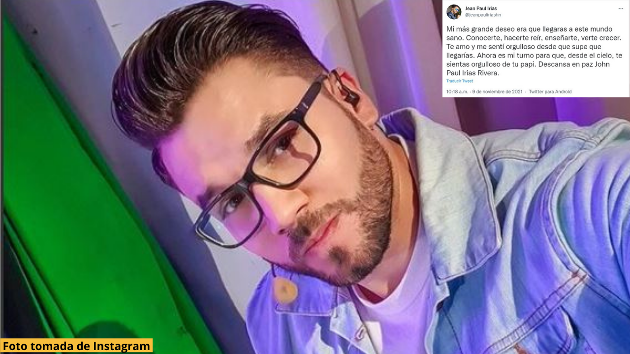 Imagen Principal de Nota: ¡Lamentable! Con desgarrador mensaje Jean Paul Irías anunció la muerte de su bebé