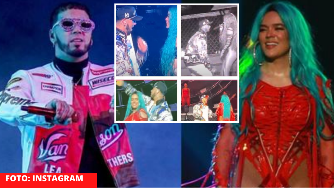 Imagen Principal de Nota: Anuel AA sorprende a Karol G en pleno concierto en Puerto Rico y la acompaña a cantar 'Culpables', mira su reacción