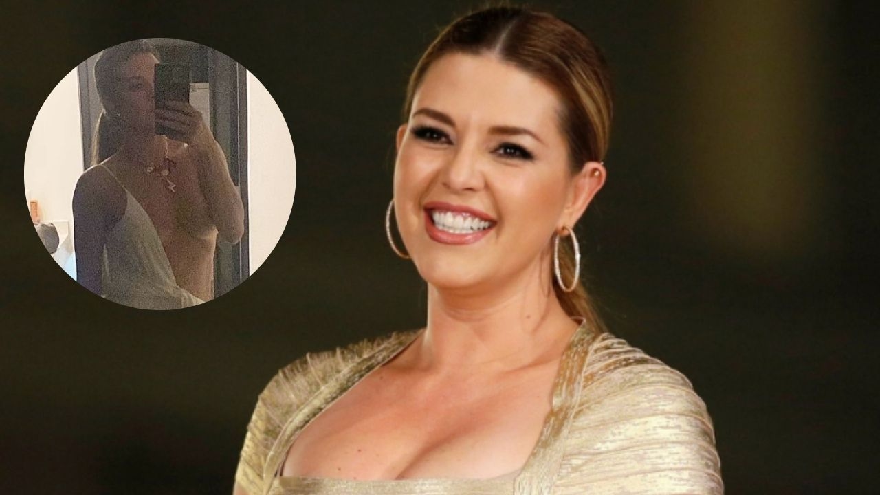 Imagen de Alicia Machado celebra sus 45 años con foto mostrando uno de sus senos