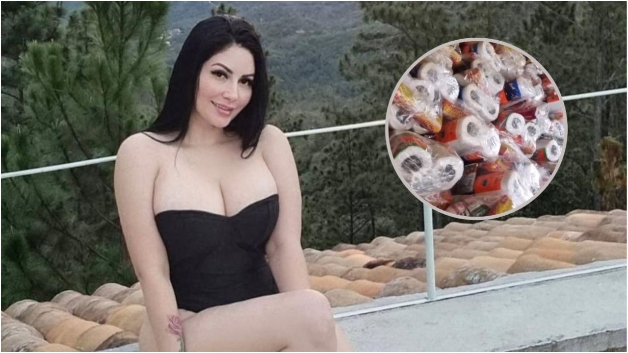Imagen de Ariana Herchi mostró su lado más humano al donar provisiones con sus ganancias de OnlyFans
