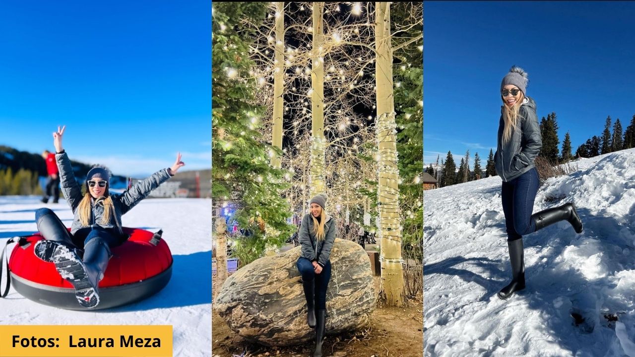 Imagen de Laura Meza disfruta de sus vacaciones entre la nieve y su familia