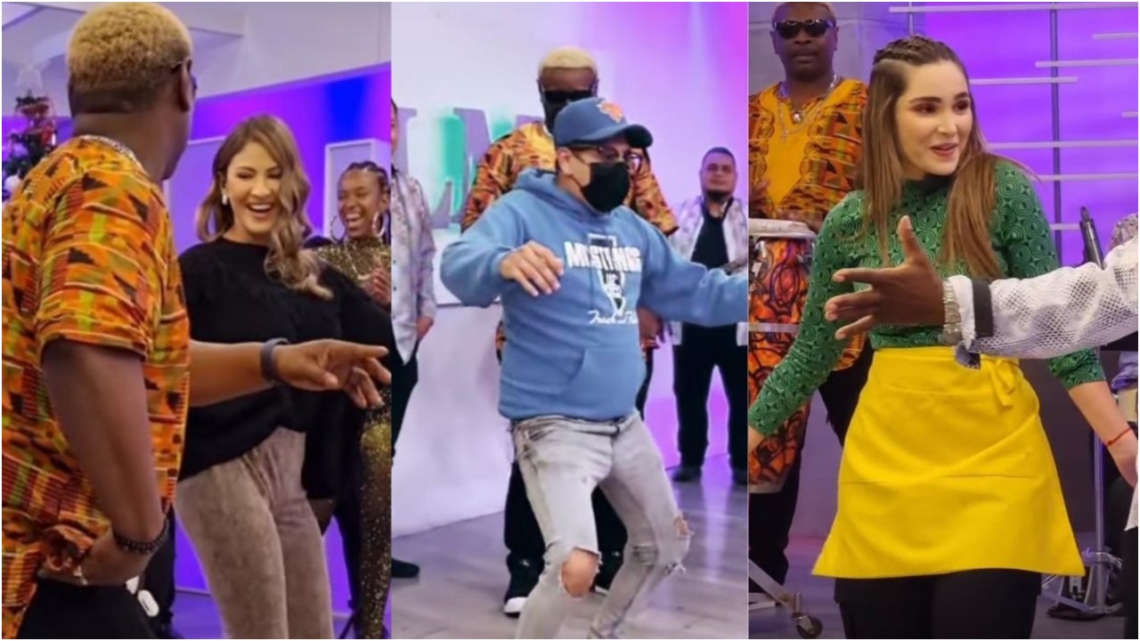 Imagen de El Masiso y presentadores de LM5 movieron sus caderas al ritmo de la punta