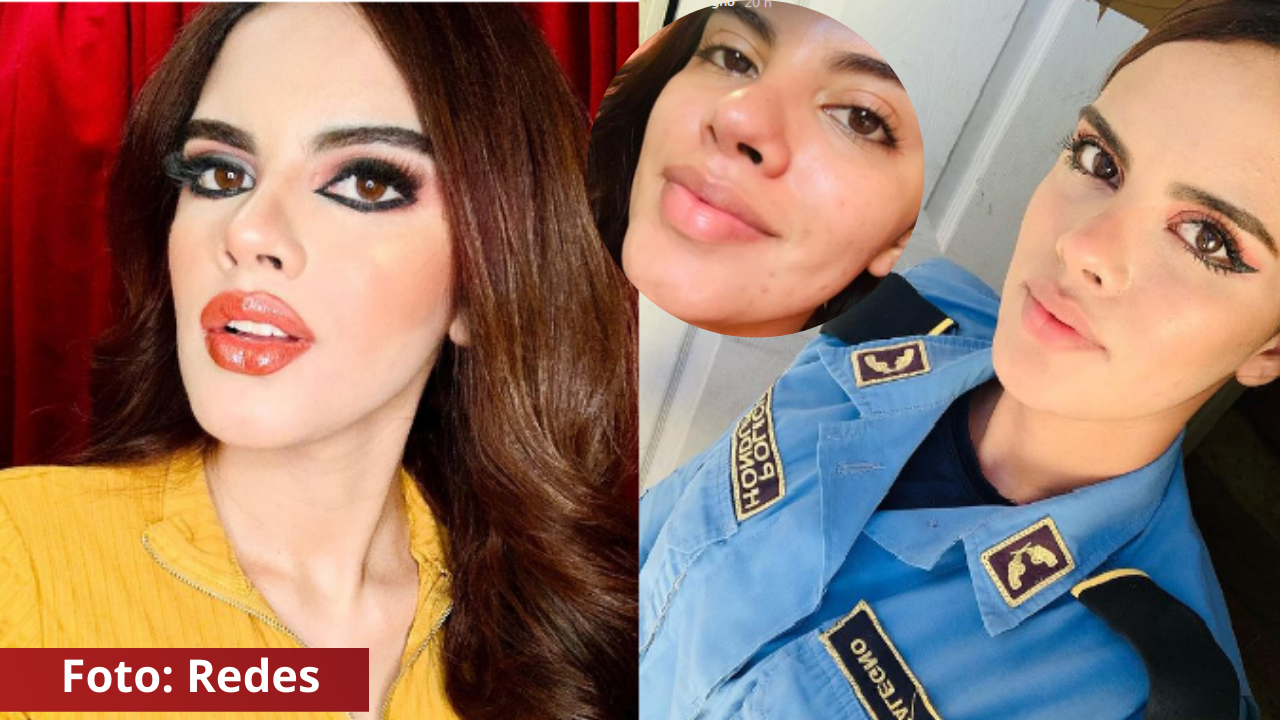 Imagen de Así luce la guapa policía hondureña, Yaneth Casalegno, sin una gota de maquillaje
