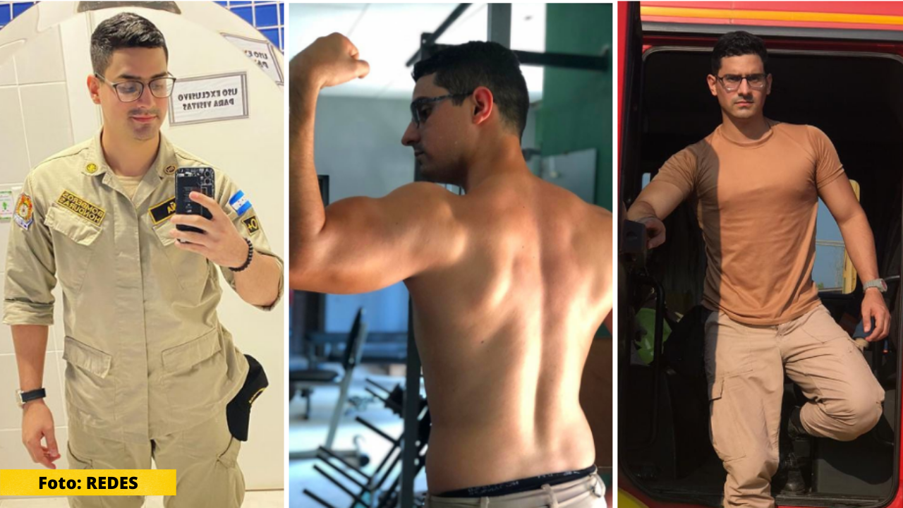 Imagen de ‘Eres un Dios griego’: Edgar Peña el sexy bombero hondureño enciende TikTok  con sensuales vídeos