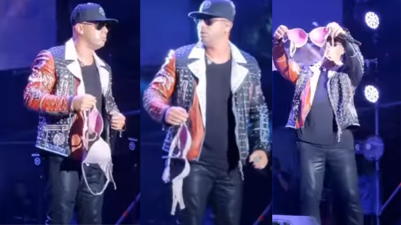 Imagen Principal de Nota: ‘Saludable la nena’: Así reaccionó Wisin al recibir brasier de hondureña durante concierto en Tegucigalpa