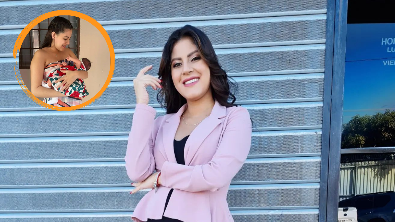 Imagen de La  periodista hondureña ,Francis Espinal, comparte la primera foto de su bebé