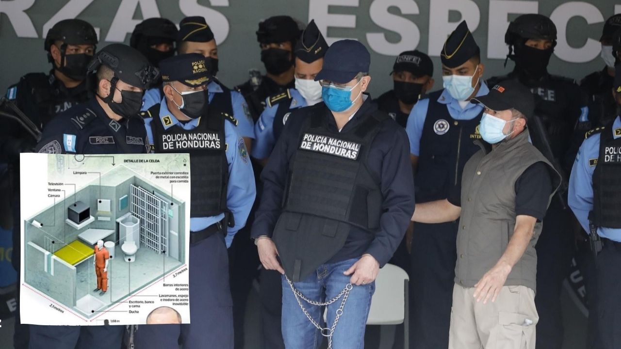 Imagen de Así sería la celda en la que podría estar recluido JOH en EE. UU.