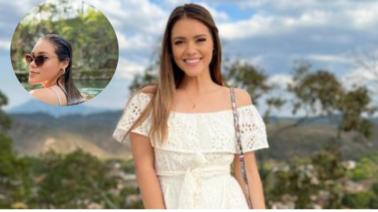 Imagen Principal de Nota: Erika Williams disfruta de las aguas termales de Gracias, Lempira, con su persona favorita