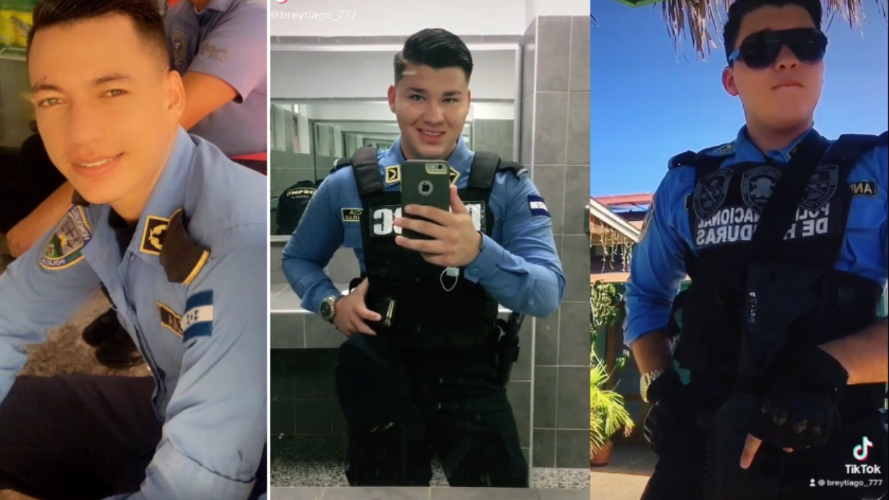 Imagen Principal de Nota: Ellos son los rostros de los policías hondureños que están robando corazones  en TikTok