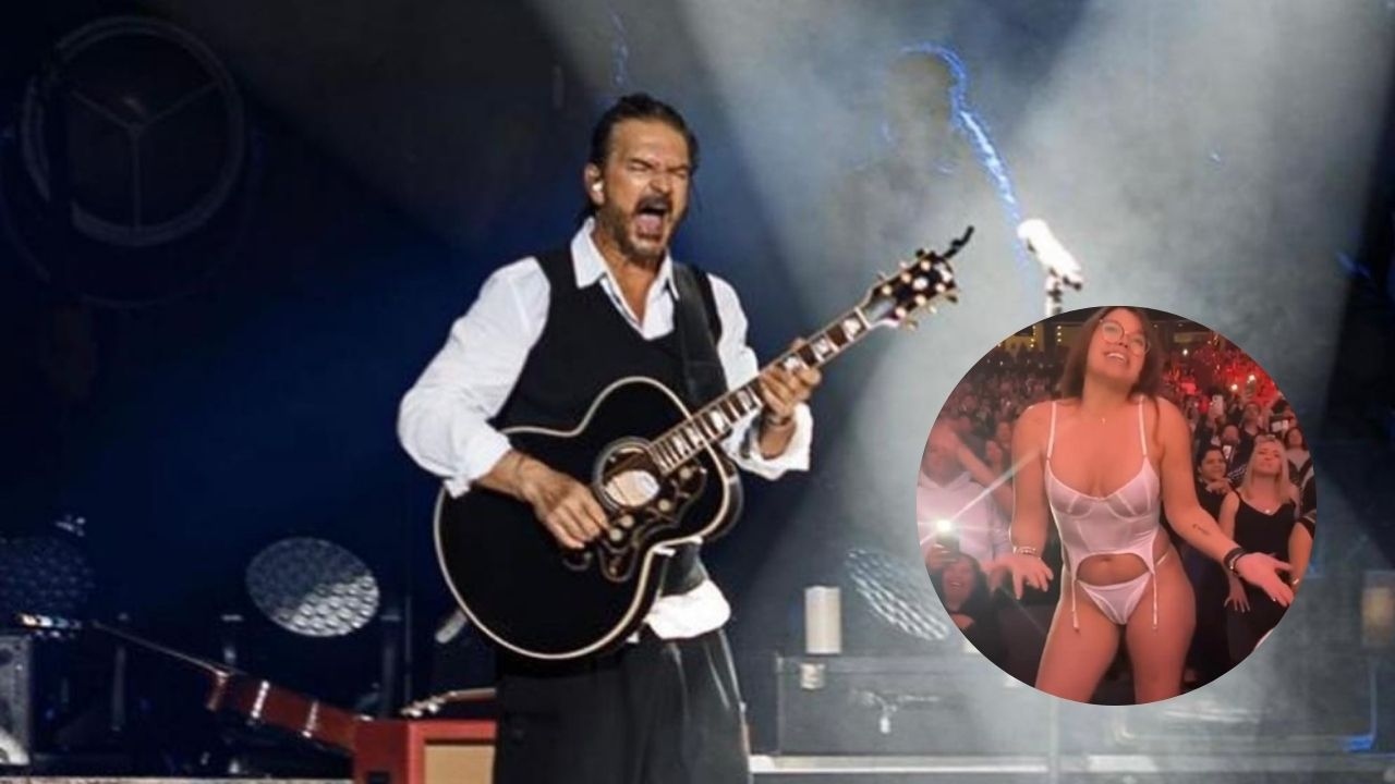 Imagen de Fanática de Ricardo Arjona le hace honor a su canción y se desnuda  en pleno concierto