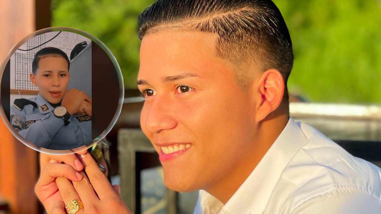 Imagen Principal de Nota: Mujer policía se vuelve viral en TikTok por su  parecido a Luis Laboriel, sobrino de Xiomara Castro